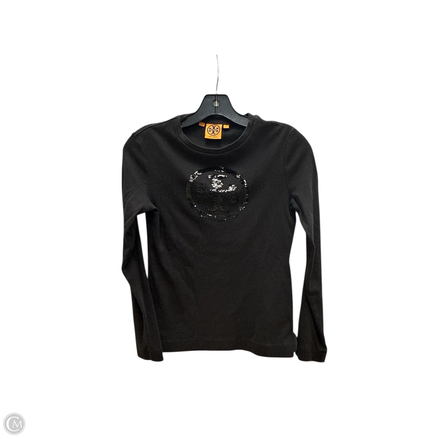 Top Long Sleeve Designer By Tory Burch In Black, Size: S