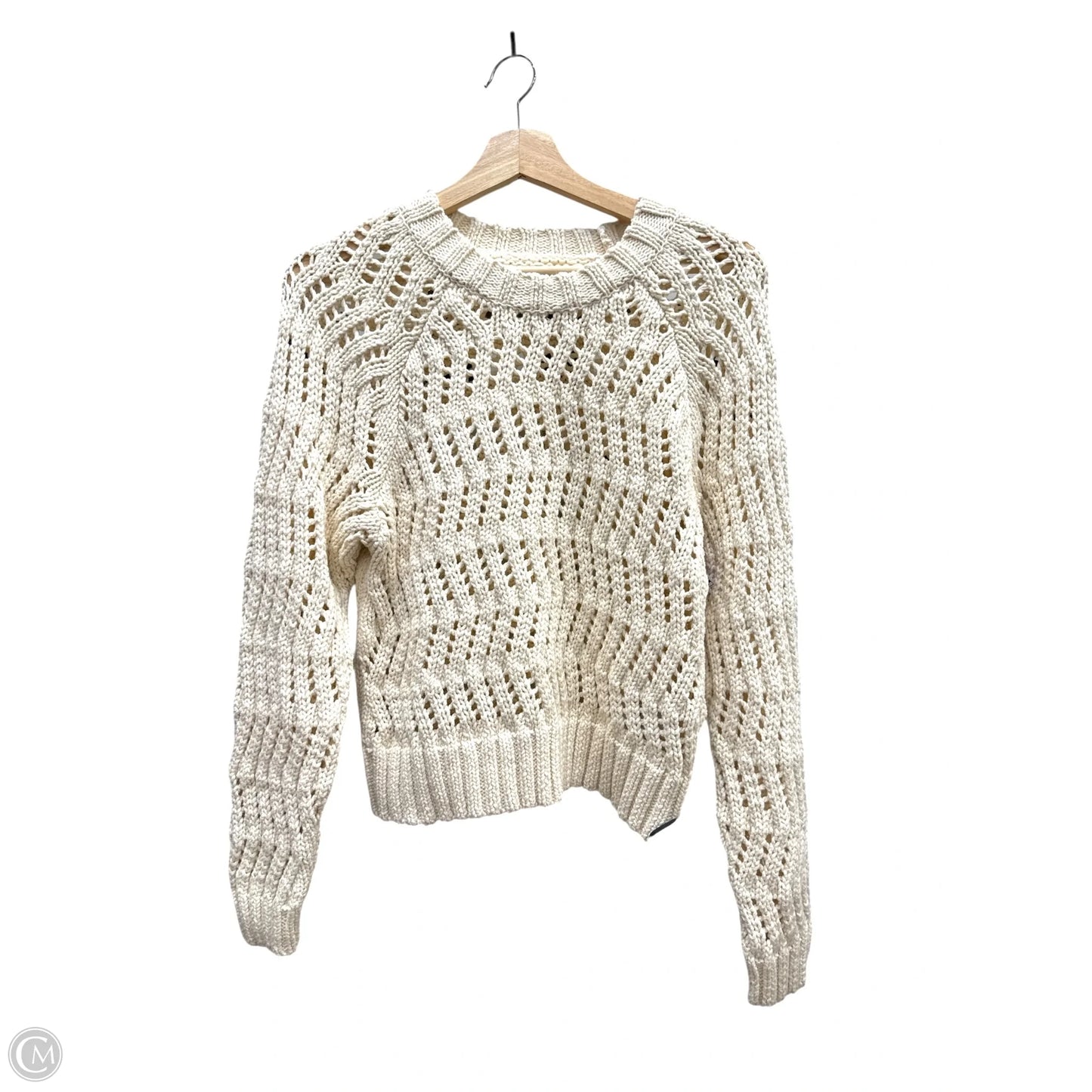 Sweater By American Eagle In Cream, Size: S