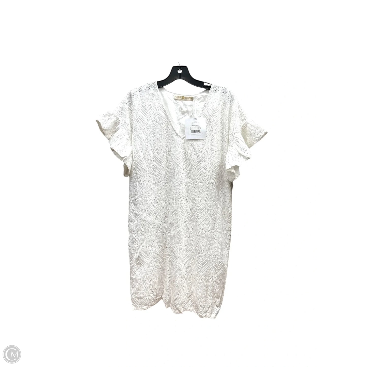 Dress Casual Midi By Marie Oliver In White, Size: M