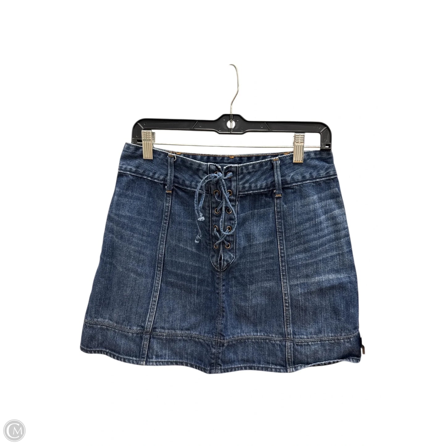 Skirt Mini & Short By Abercrombie And Fitch In Blue Denim, Size: 8