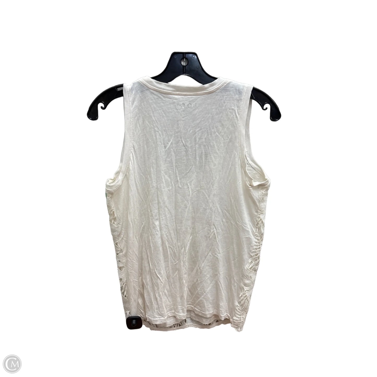 Top Sleeveless By Loft In Ivory, Size: S