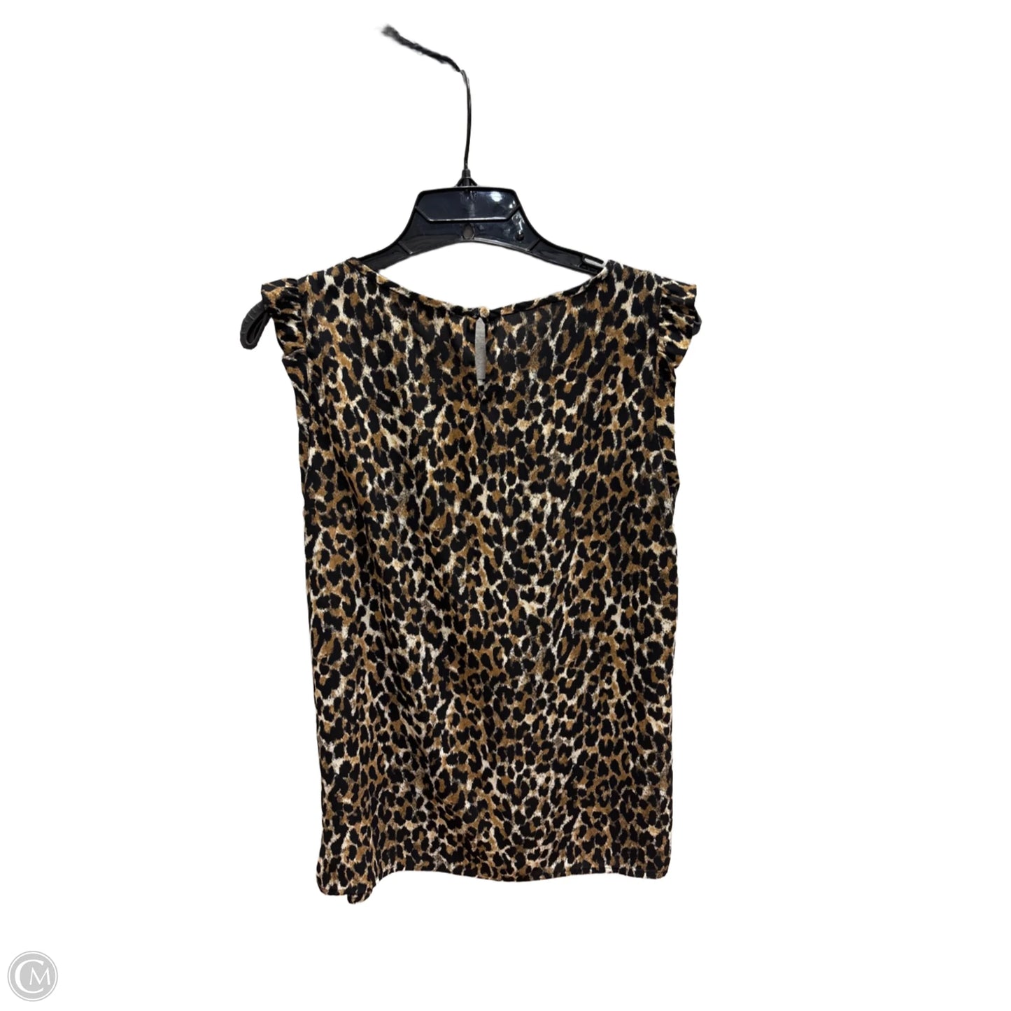 Top Sleeveless By Loft In Animal Print, Size: M