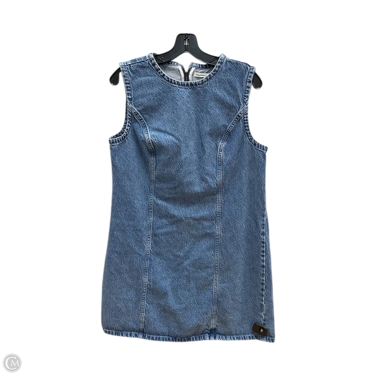 Dress Casual Midi By Abercrombie And Fitch In Blue Denim, Size: L