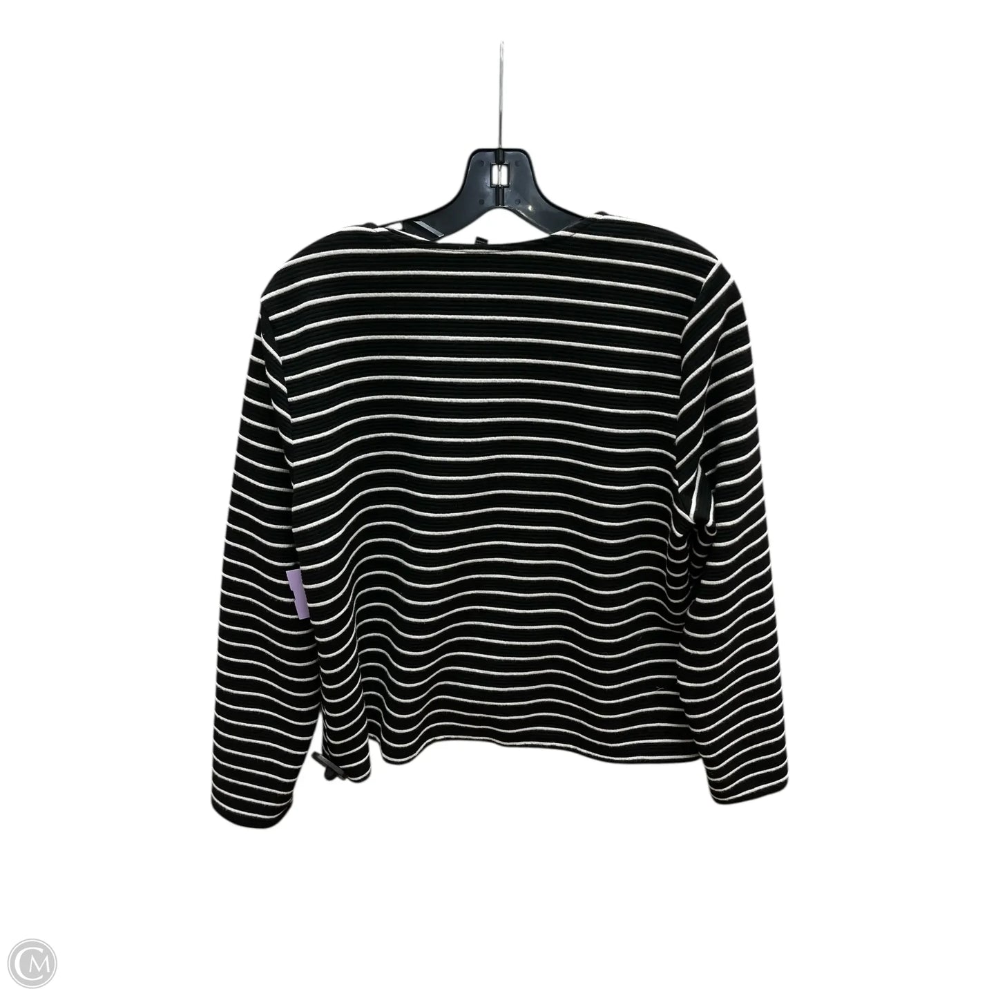 Cardigan By Apt 9 In Black & White, Size: Xlp