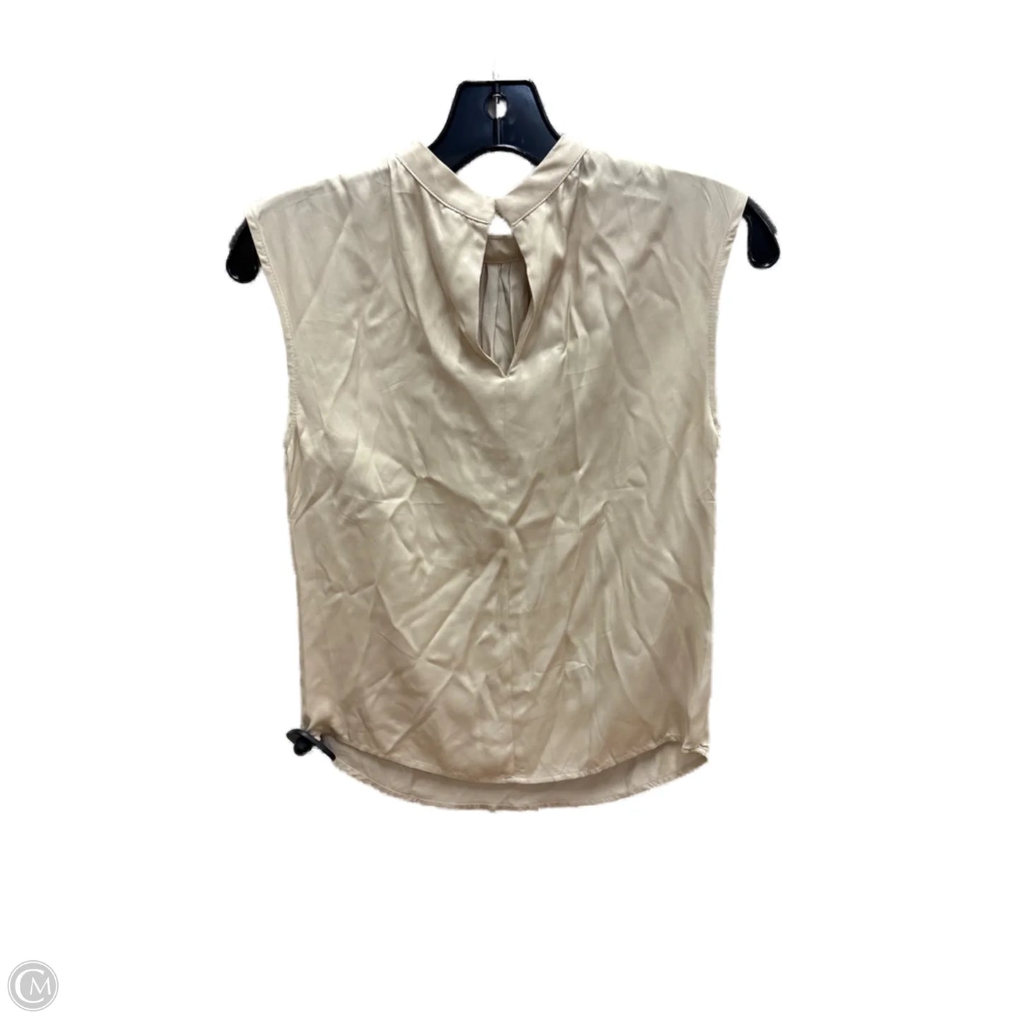 Top Sleeveless By Mng In Tan, Size: 0