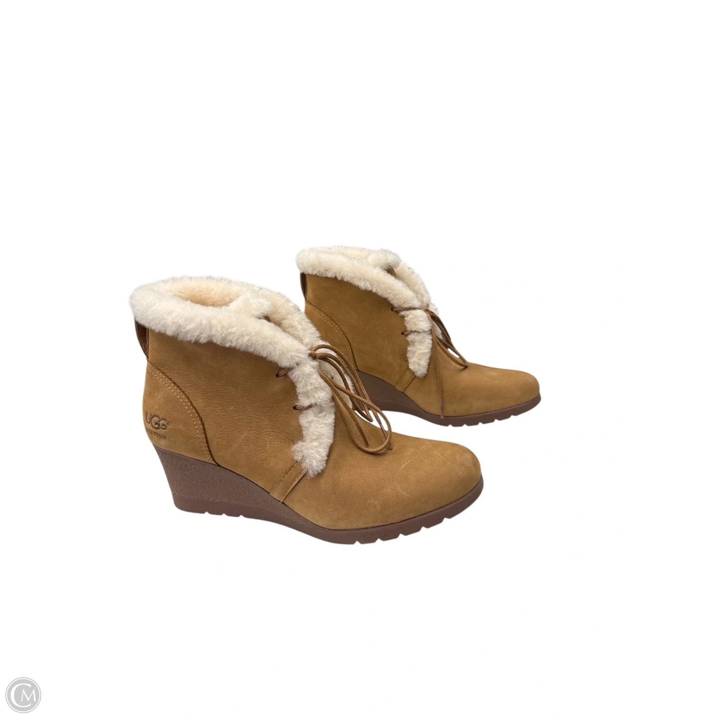 Boots Designer By Ugg In Brown, Size: 9.5