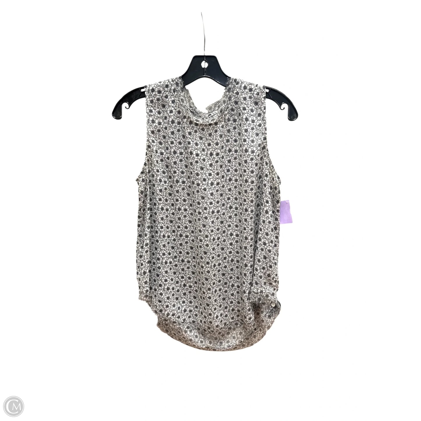 Top Sleeveless By Who What Wear In Black & White, Size: S
