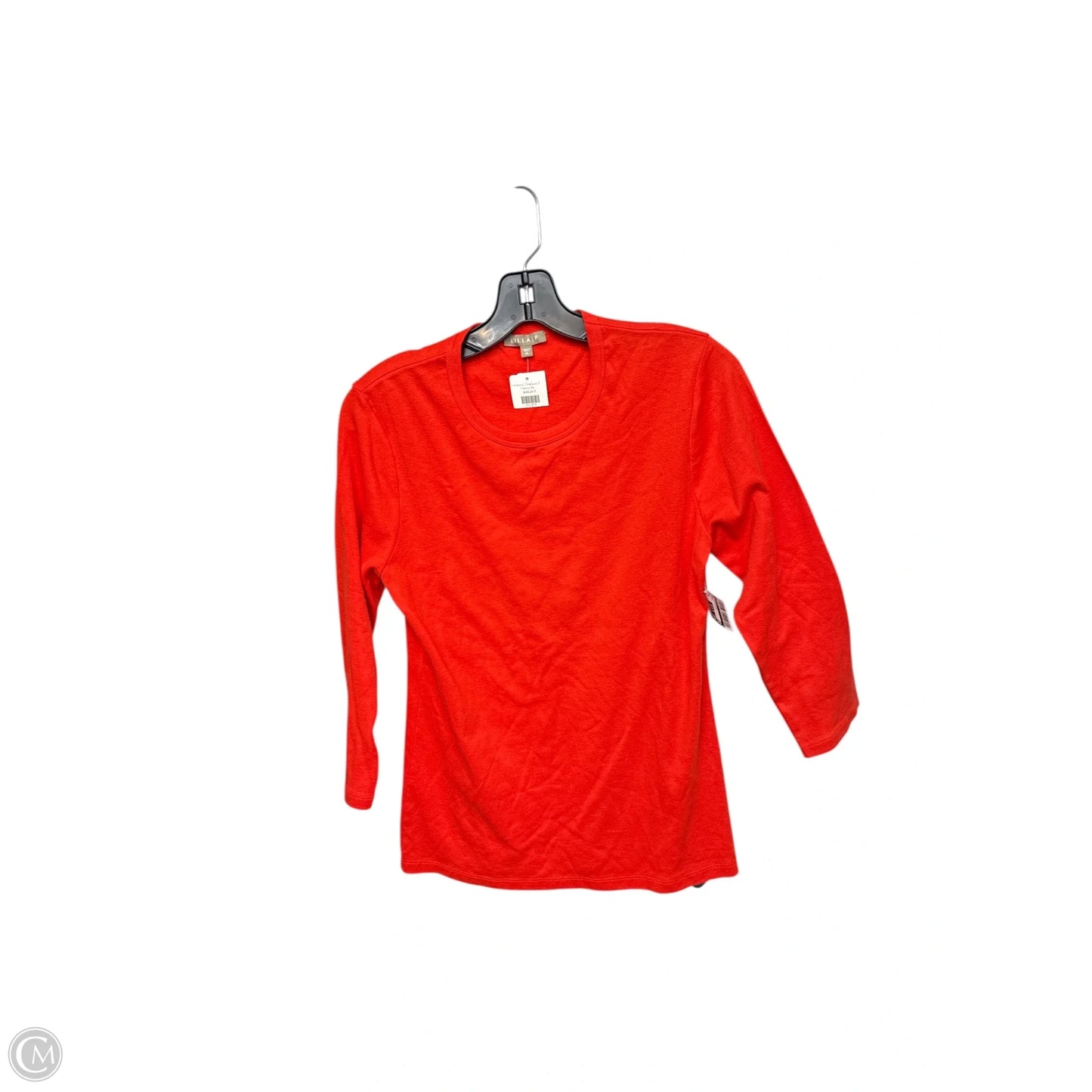 Top 3/4 Sleeve By Lilla P In Orange, Size: Xl