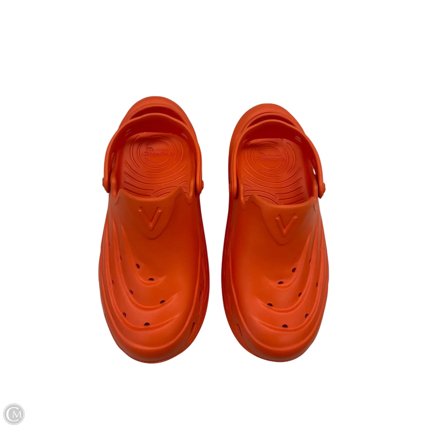 Sandals Heels Wedge By Vionic In Orange, Size: 8