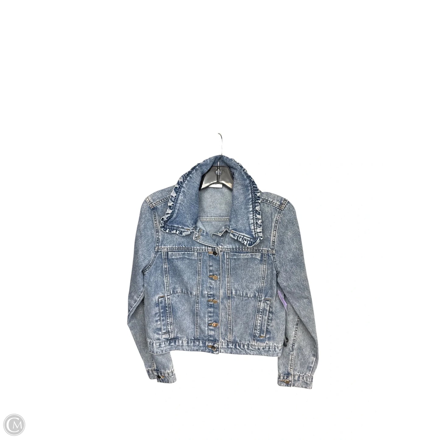 Jacket Denim By Clothes Mentor In Blue Denim, Size: S