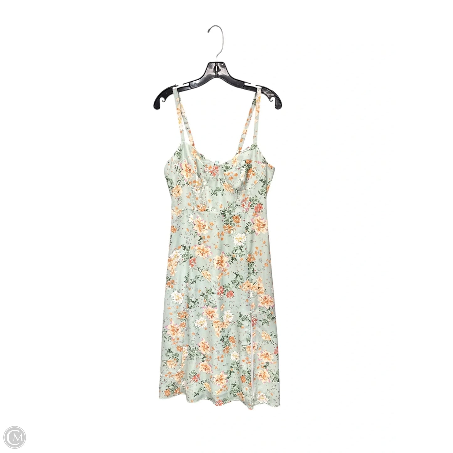 Dress Casual Maxi By Clothes Mentor In Grey & Yellow, Size: M