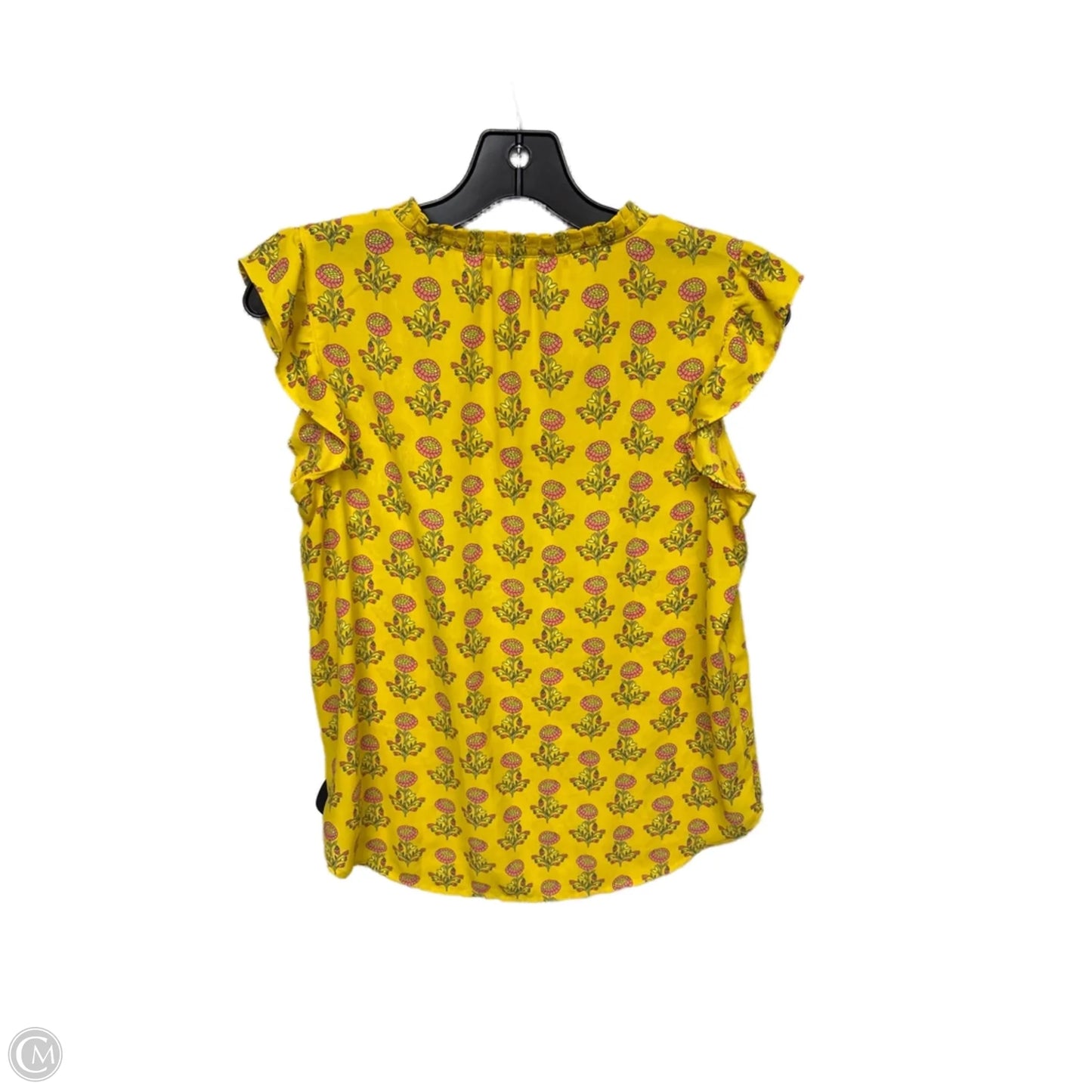 Top Sleeveless By Loft In Yellow, Size: Xs