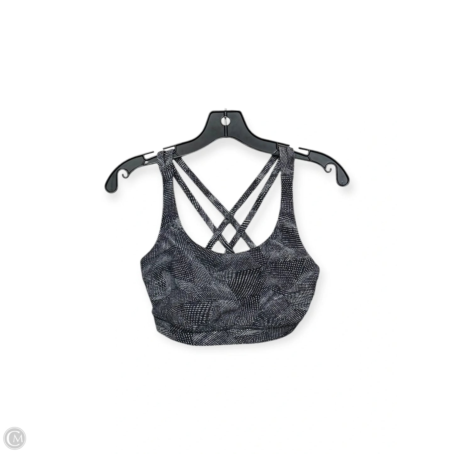 Athletic Bra By Lululemon In Black & Grey, Size: S
