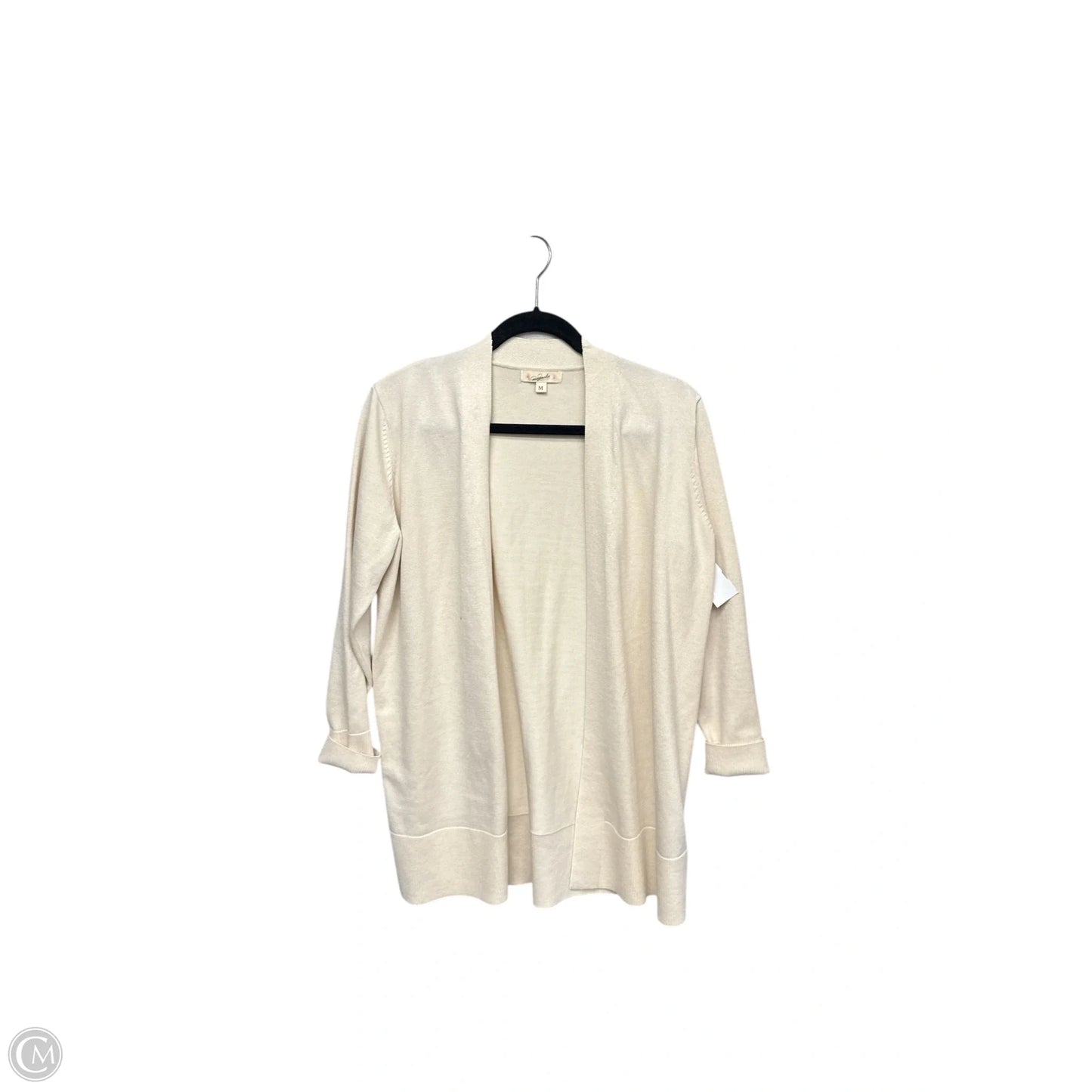 Cardigan By Clothes Mentor In Cream, Size: M