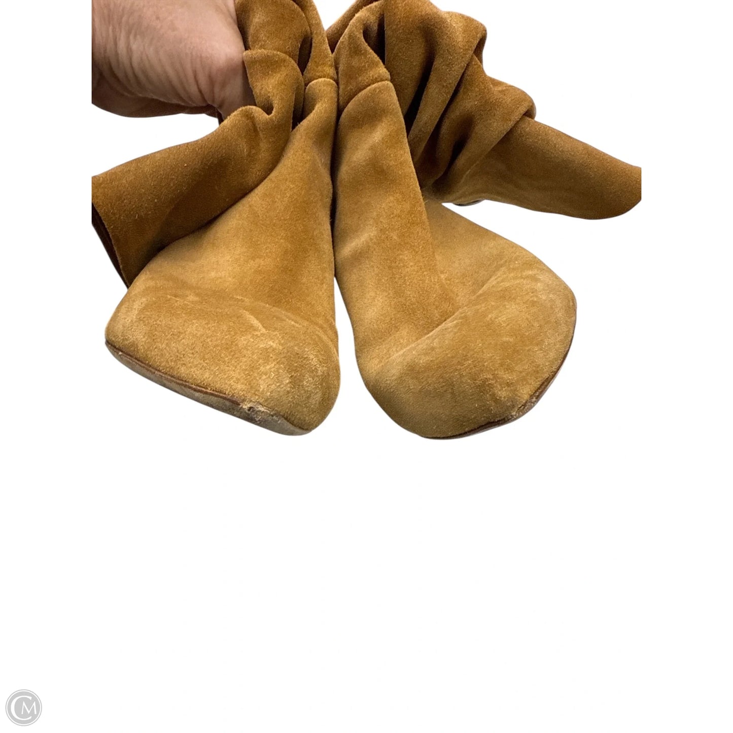 Boots Ankle Heels By Clothes Mentor In Tan