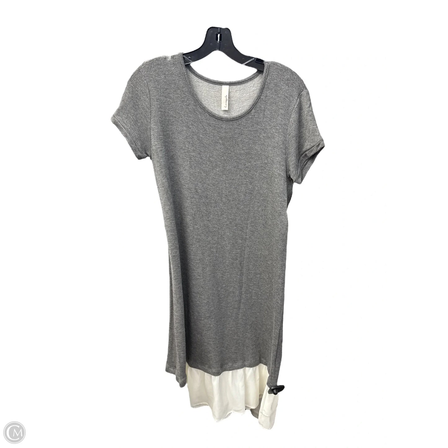 Dress Casual Maxi By Loveappella In Grey & White, Size: M