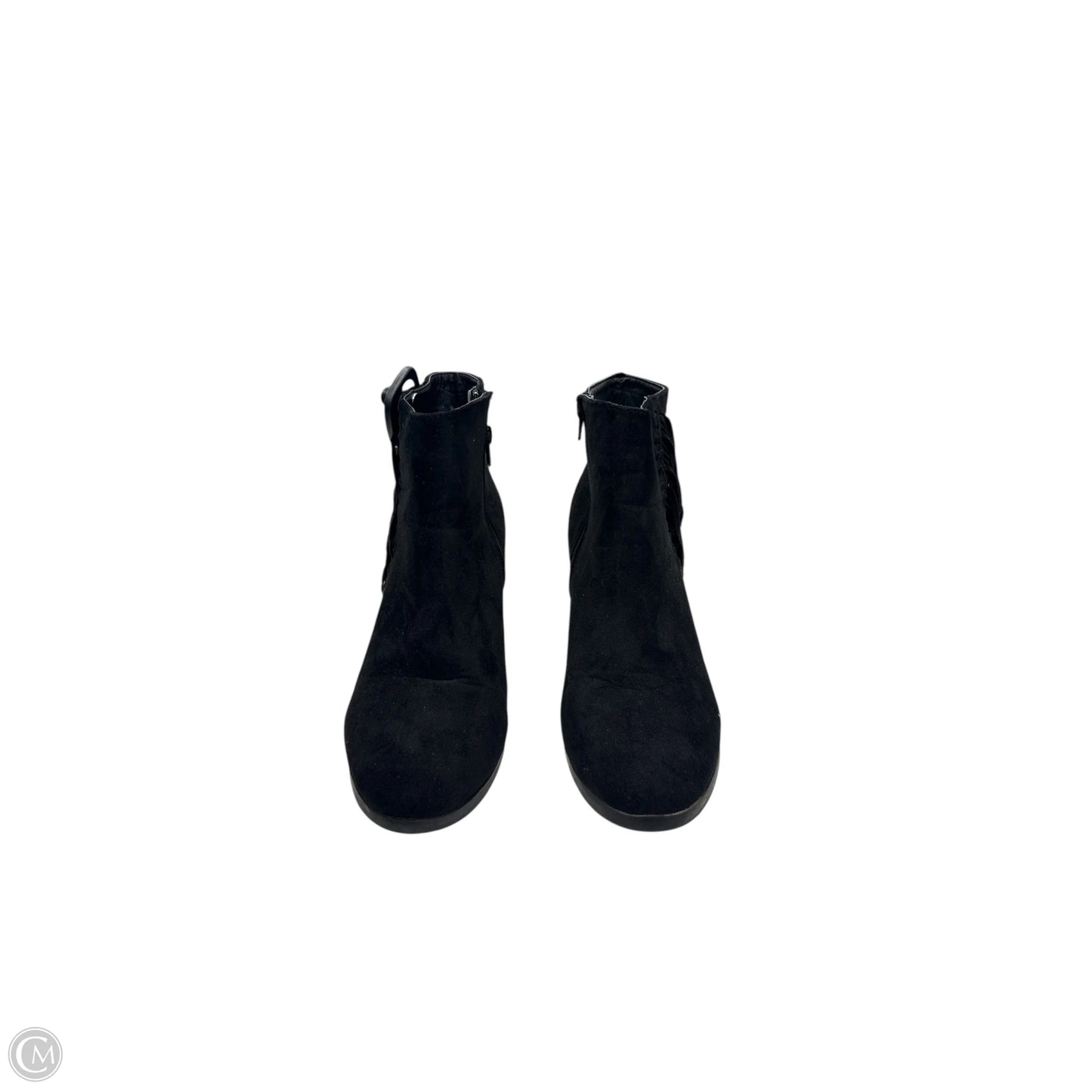 Boots Ankle Heels By Maurices In Black, Size: 10
