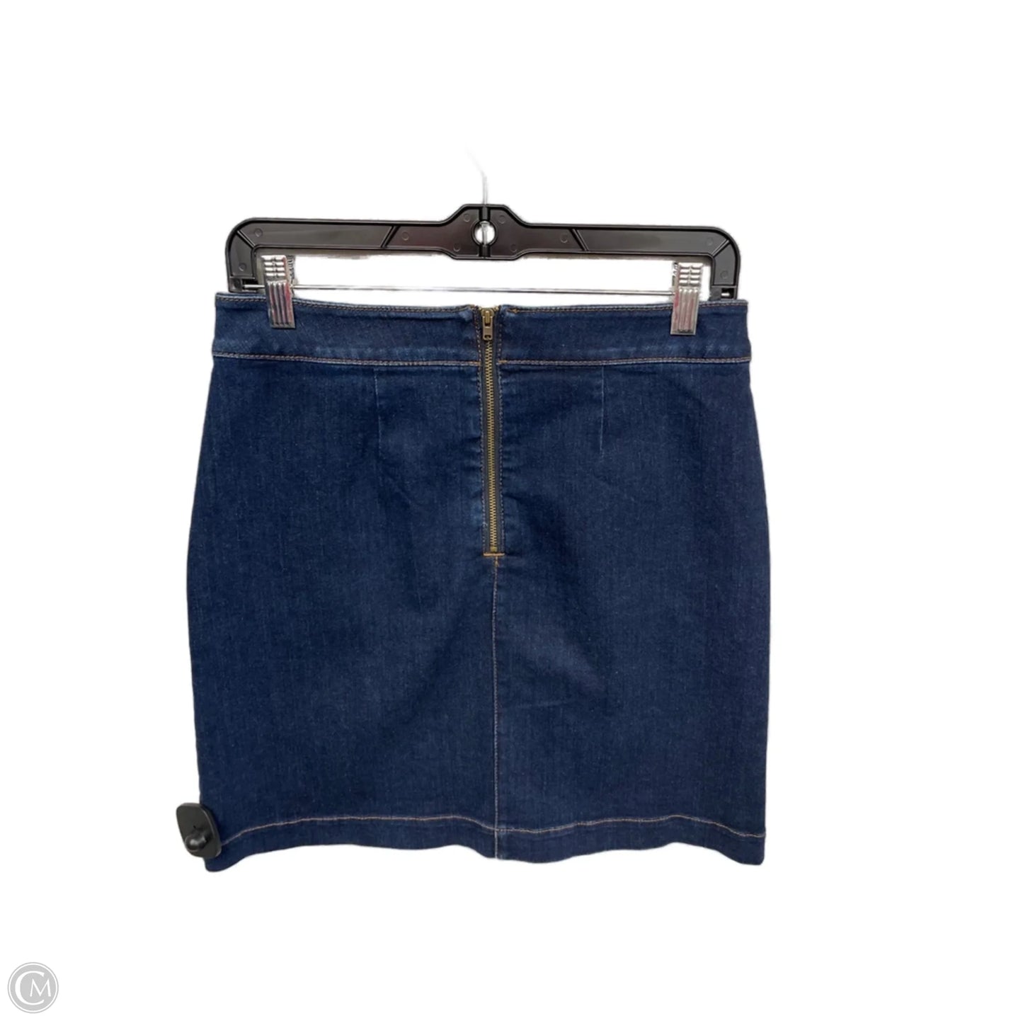 Skirt Midi By Loft In Blue Denim, Size: 2
