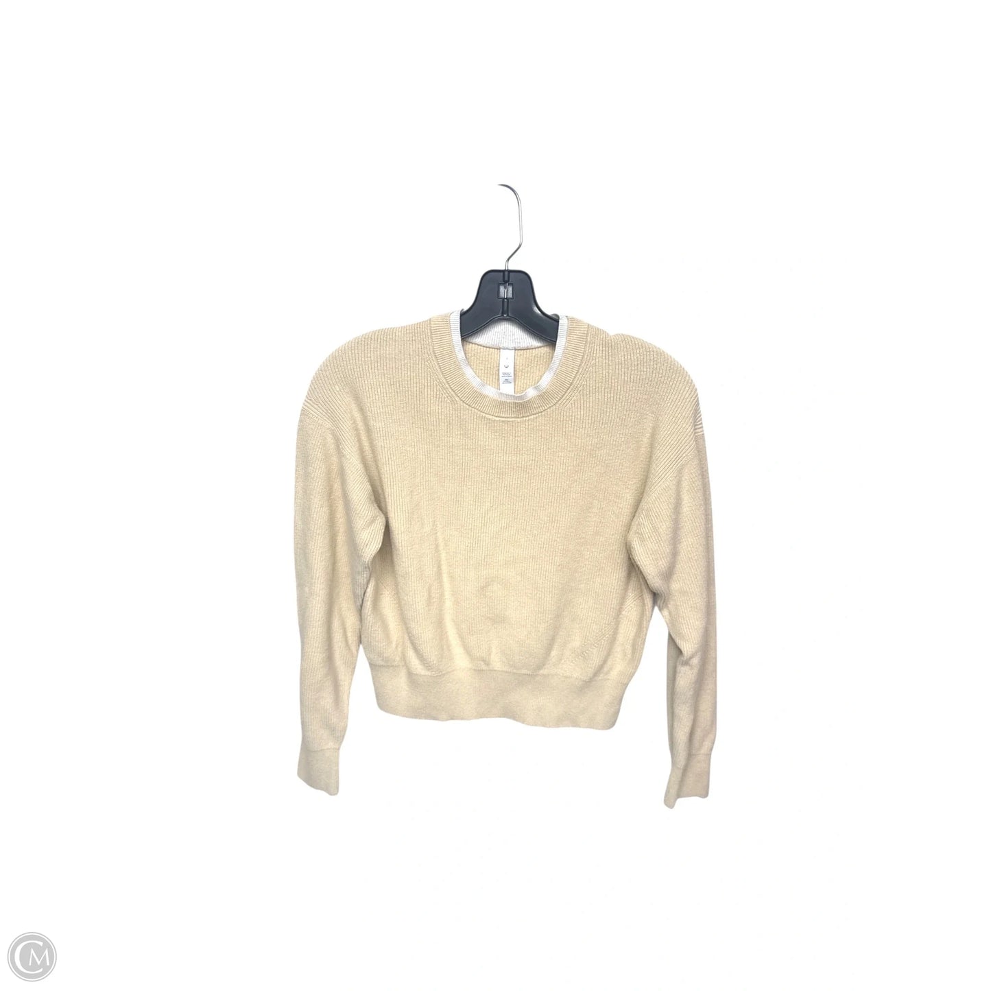 Sweater By Lululemon In Tan, Size: 4