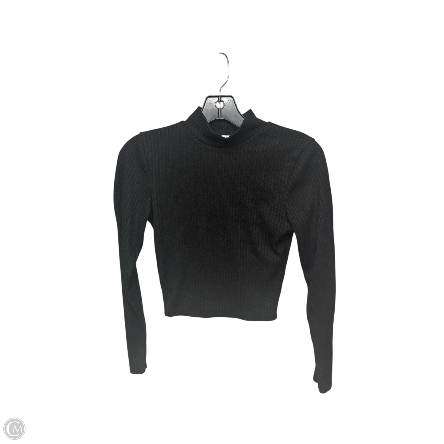 Top Long Sleeve By Bozzolo In Black, Size: S
