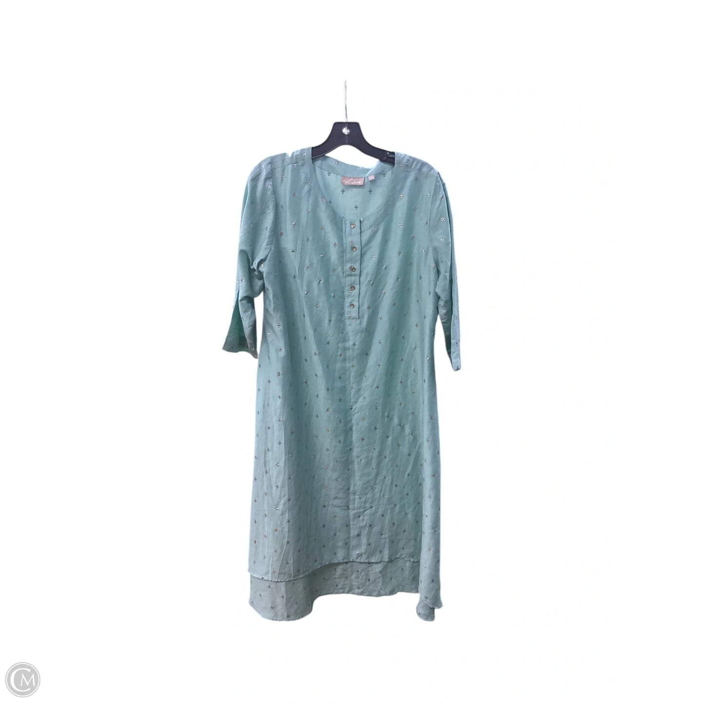 Dress Casual Maxi By Clothes Mentor In Aqua, Size: Xxl
