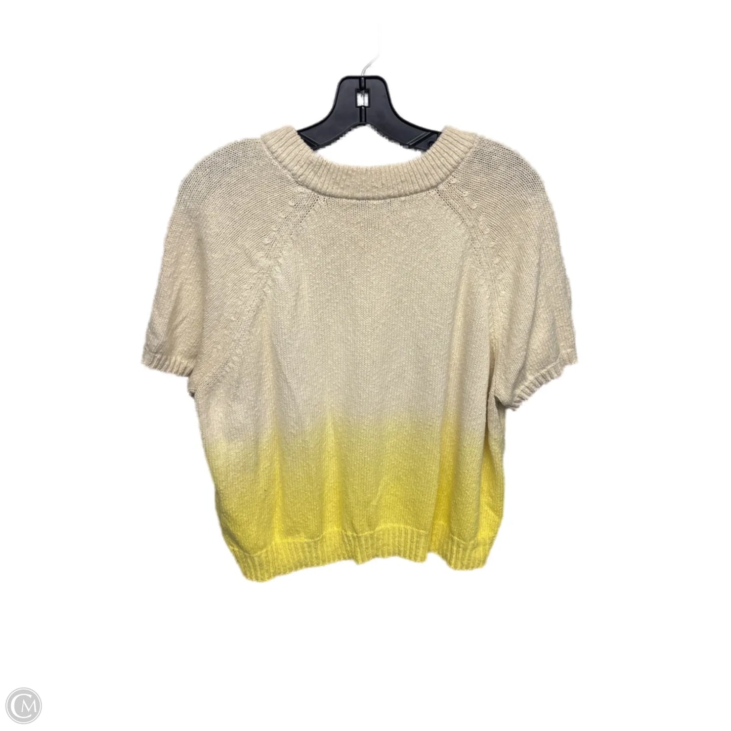 Sweater Short Sleeve By Madewell In Cream, Size: S