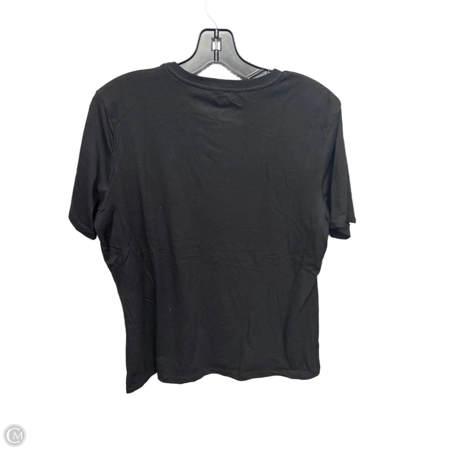 Top Short Sleeve By Clothes Mentor In Black, Size: L