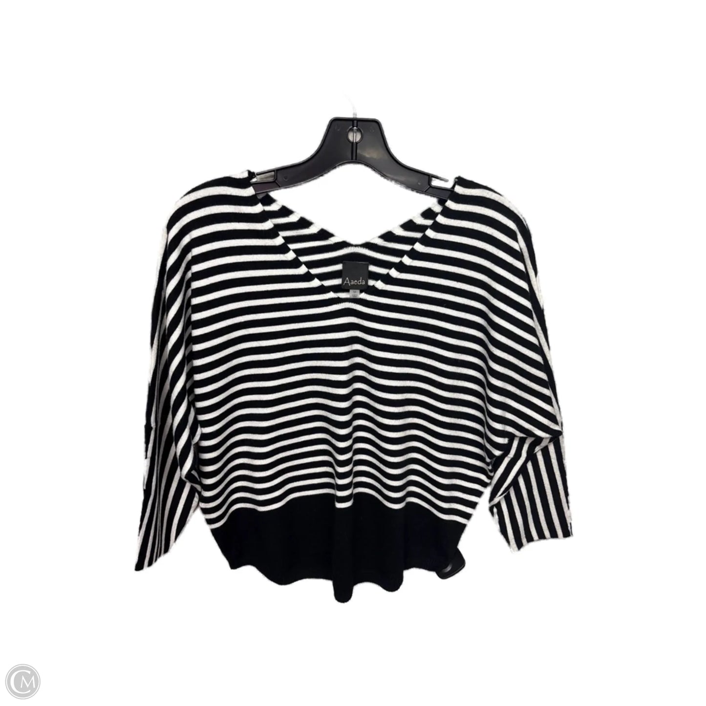 Sweater By Clothes Mentor In Striped Pattern, Size: M