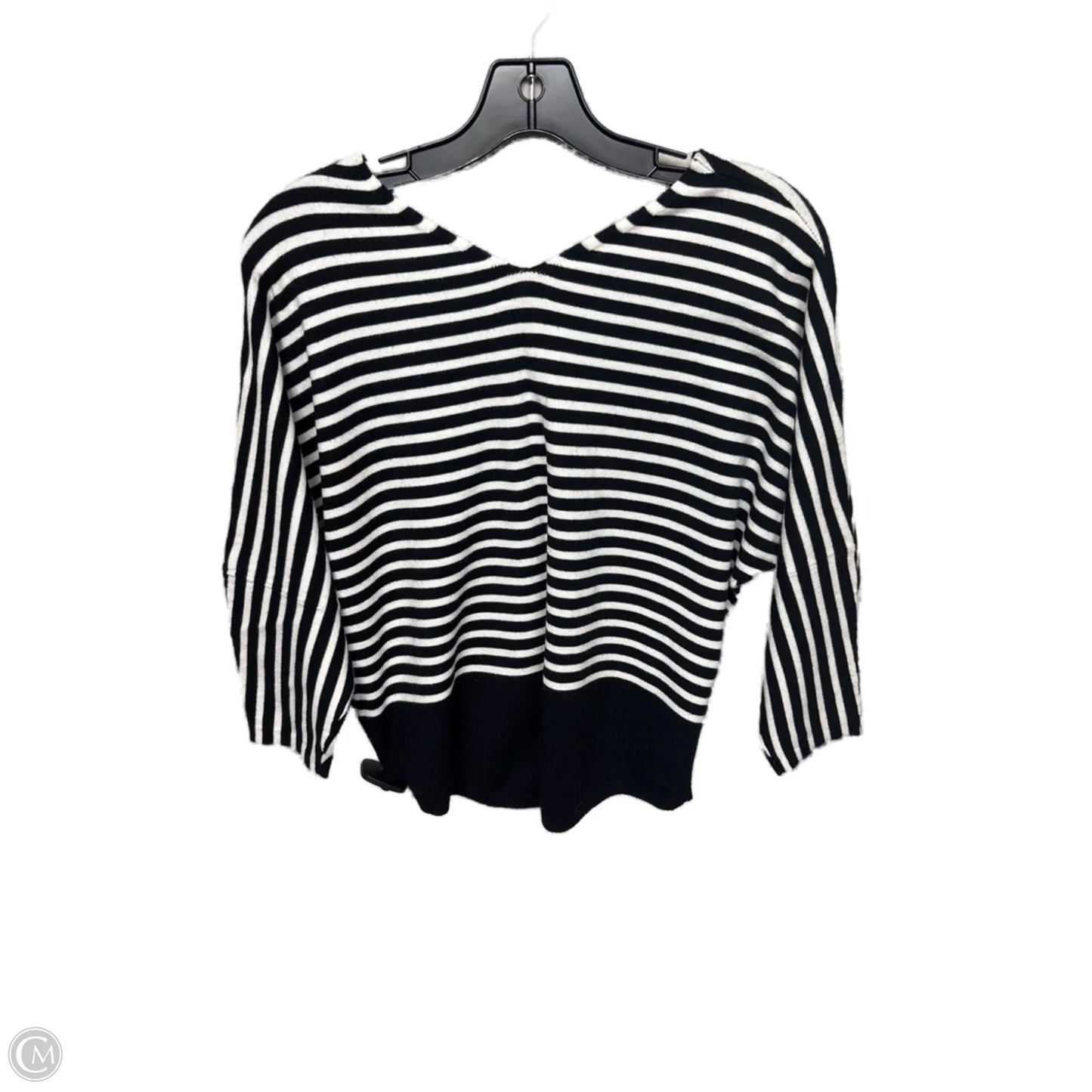 Sweater By Clothes Mentor In Striped Pattern, Size: M