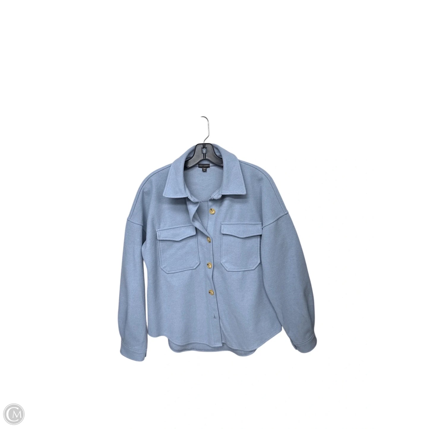 Jacket Shirt By Coco And Carmen In Blue, Size: S