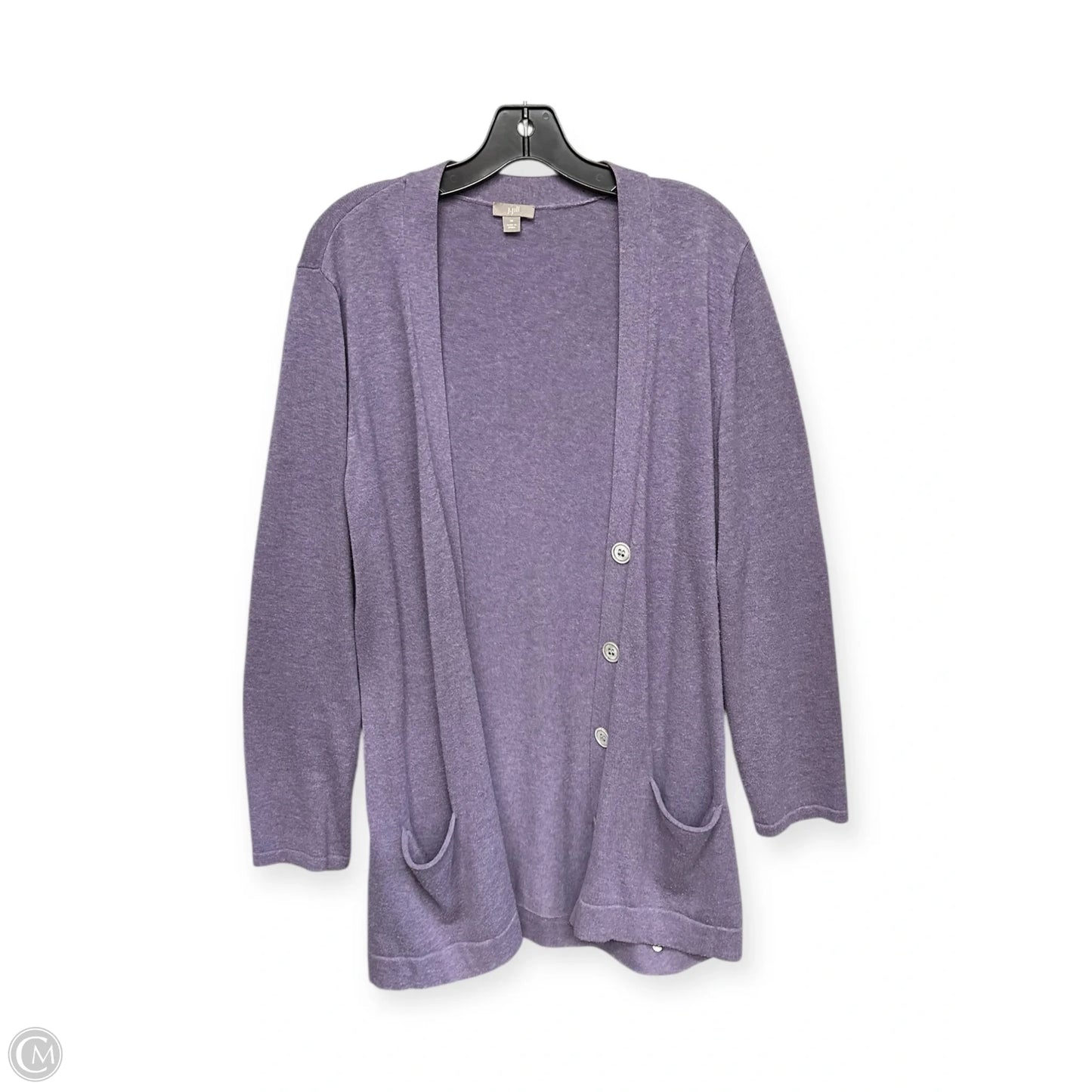 Cardigan By J. Jill In Purple, Size: M