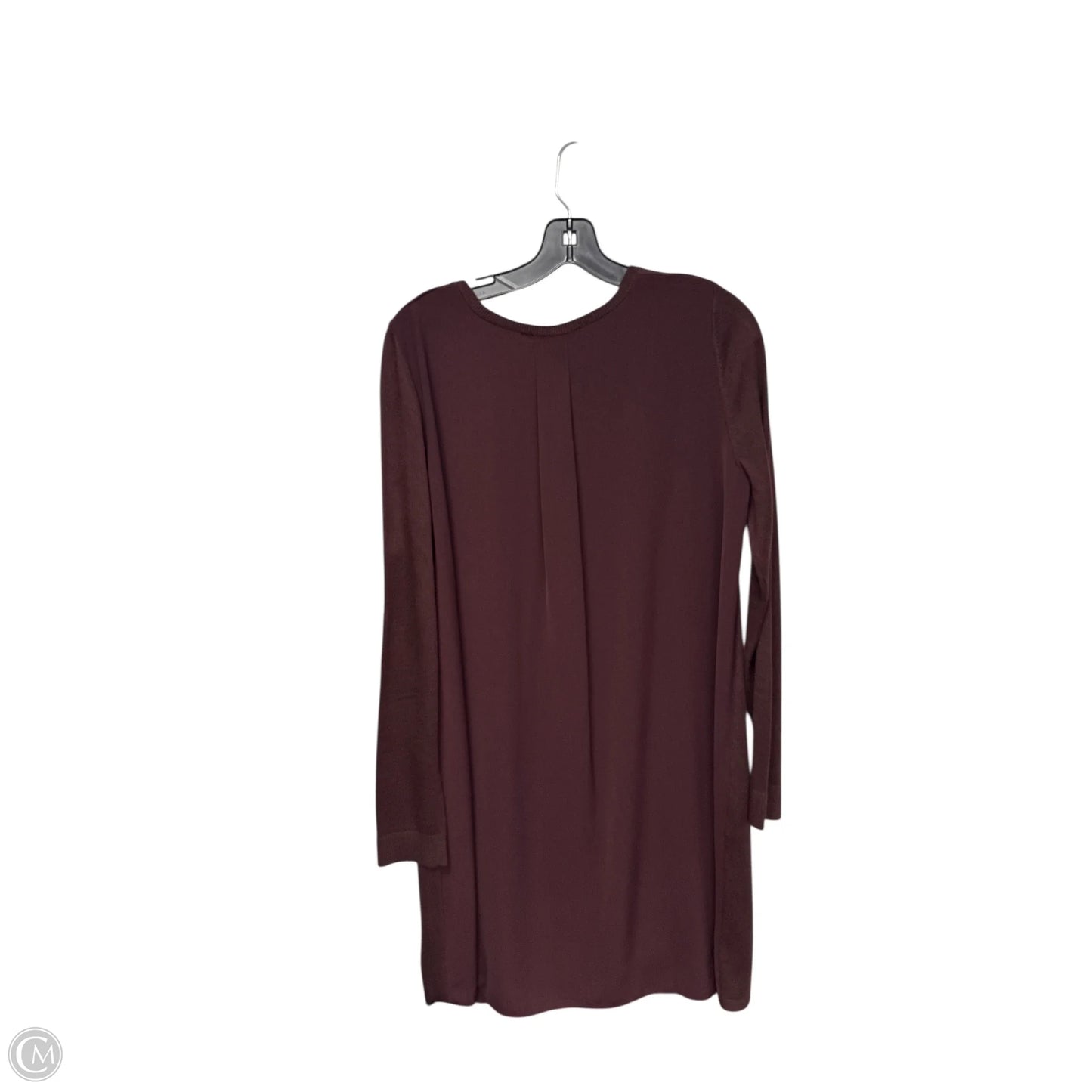 Dress Sweater By Loft In Maroon, Size: M