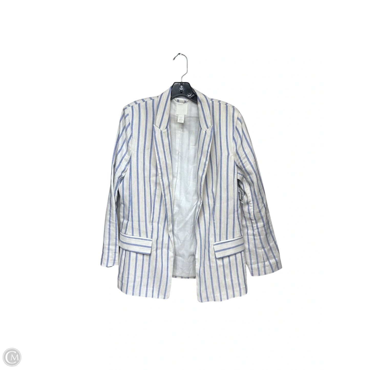 Blazer By H&m In Striped Pattern, Size: 10