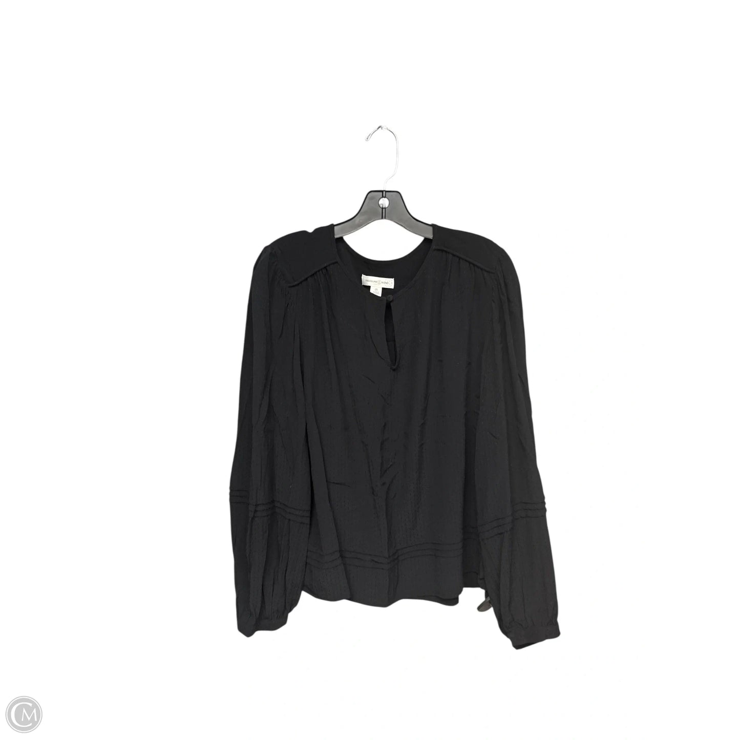 Top Long Sleeve By Treasure And Bond In Black, Size: 2x