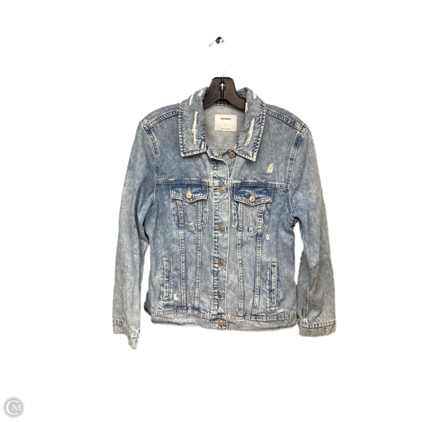 Jacket Denim By Old Navy In Blue Denim, Size: L