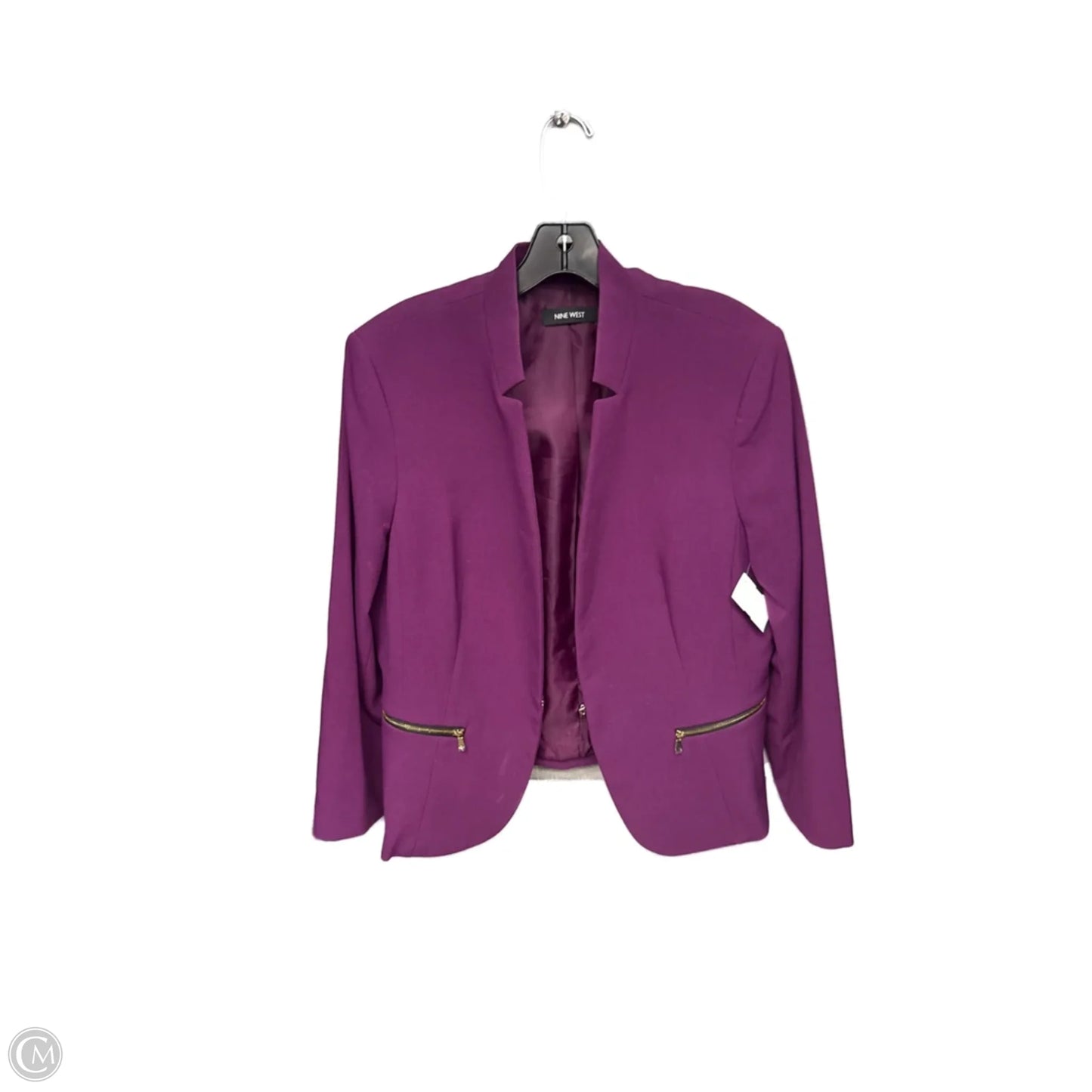 Blazer By Nine West In Purple, Size: L
