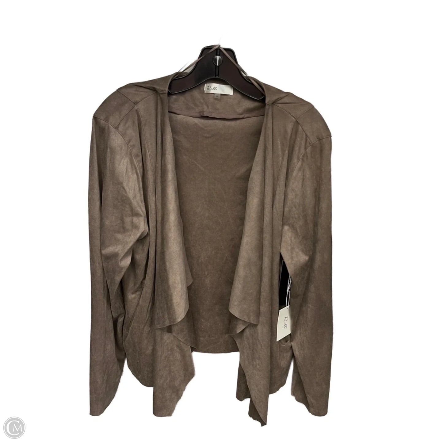 Cardigan By Clothes Mentor In Brown, Size: 2x
