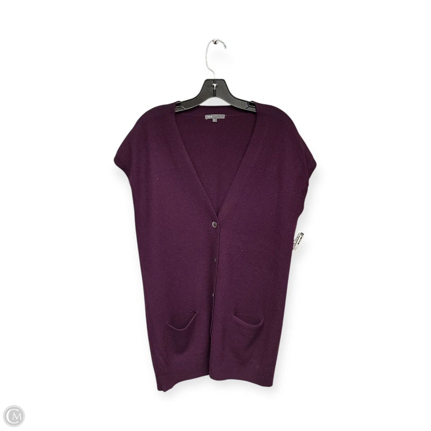 Vest Sweater By Vince In Purple, Size: M
