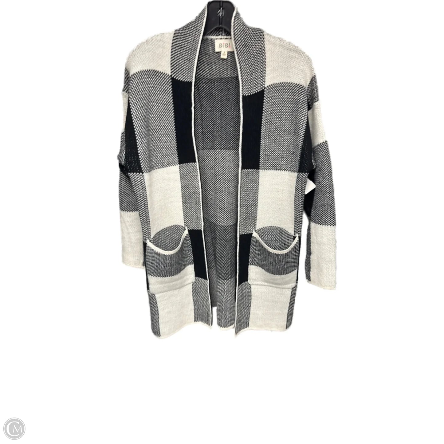 Cardigan By Bibi In Black & White, Size: S