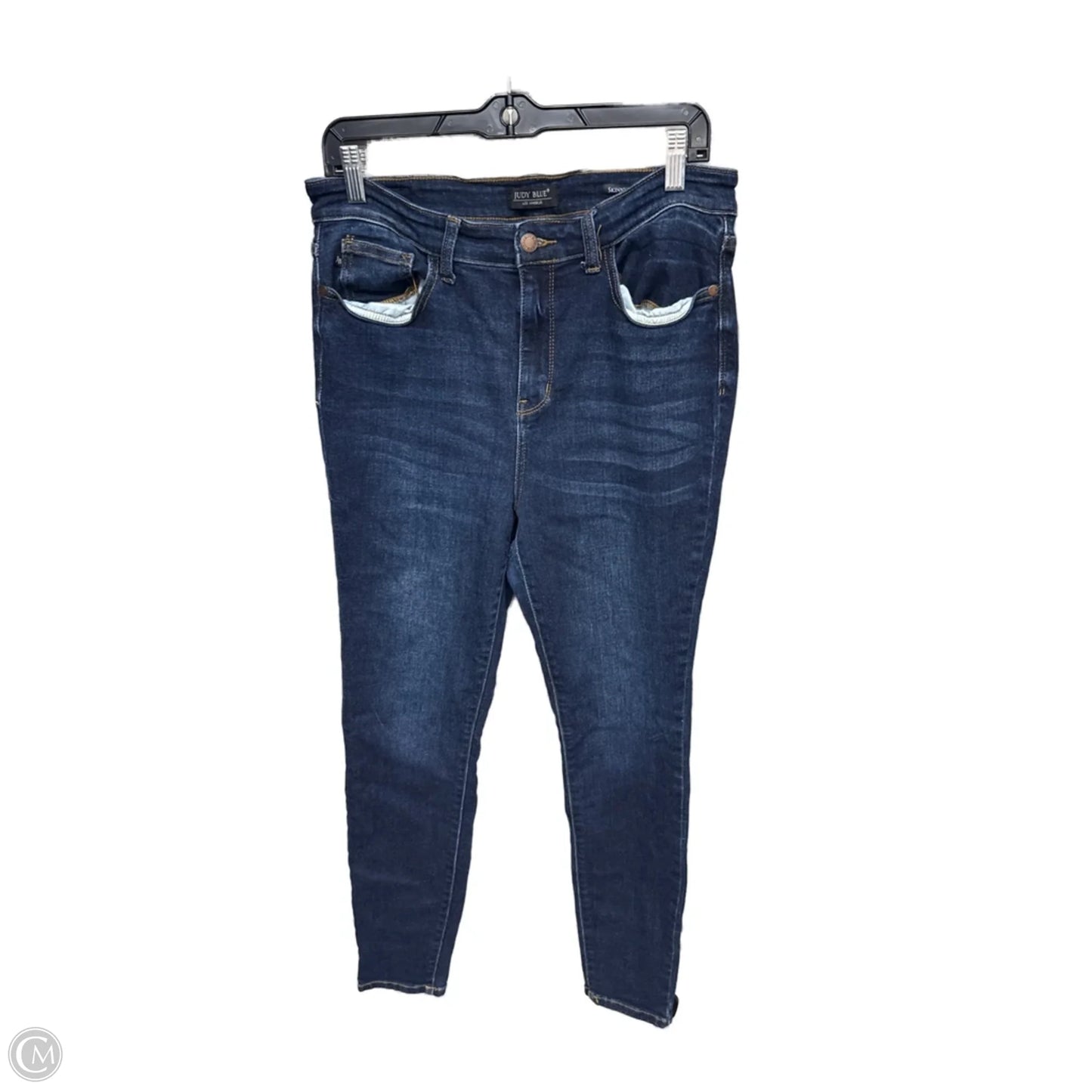 Jeans Skinny By Judy Blue In Blue Denim, Size: 12
