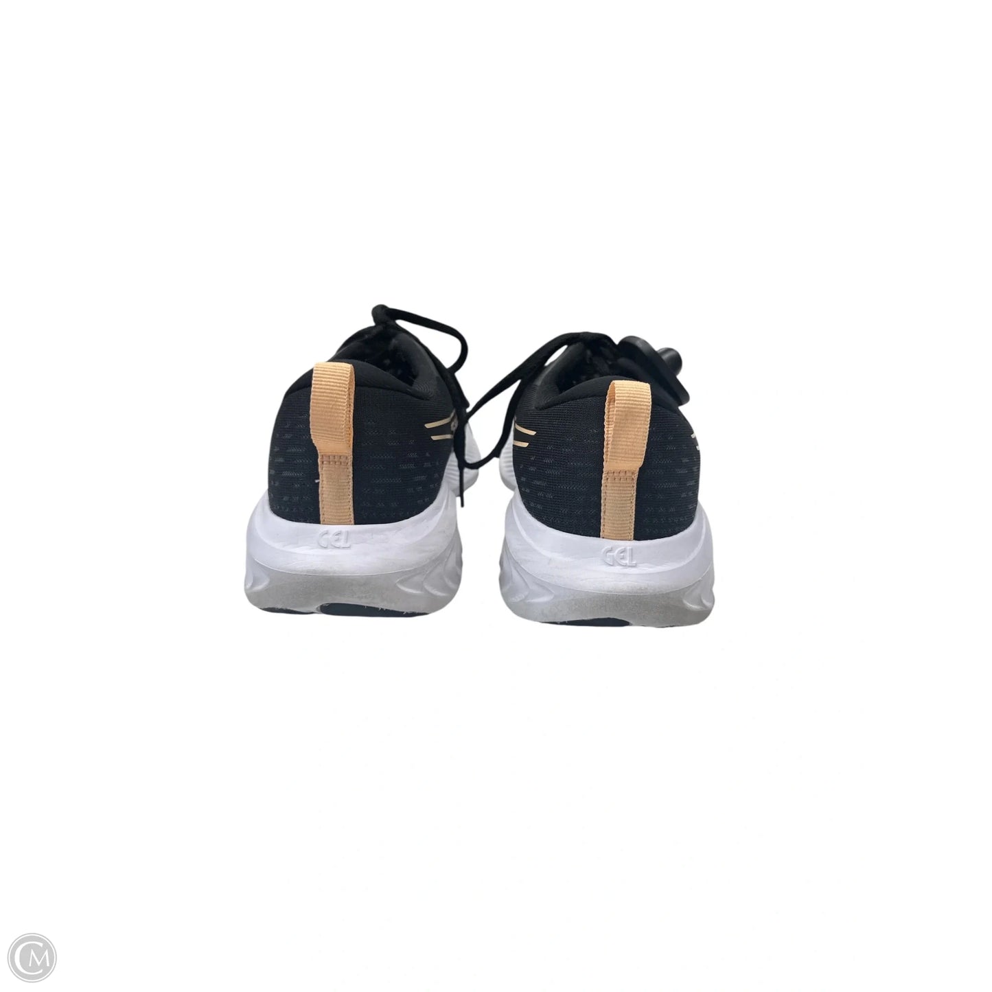 Shoes Athletic By Asics In Black & Gold, Size: 9
