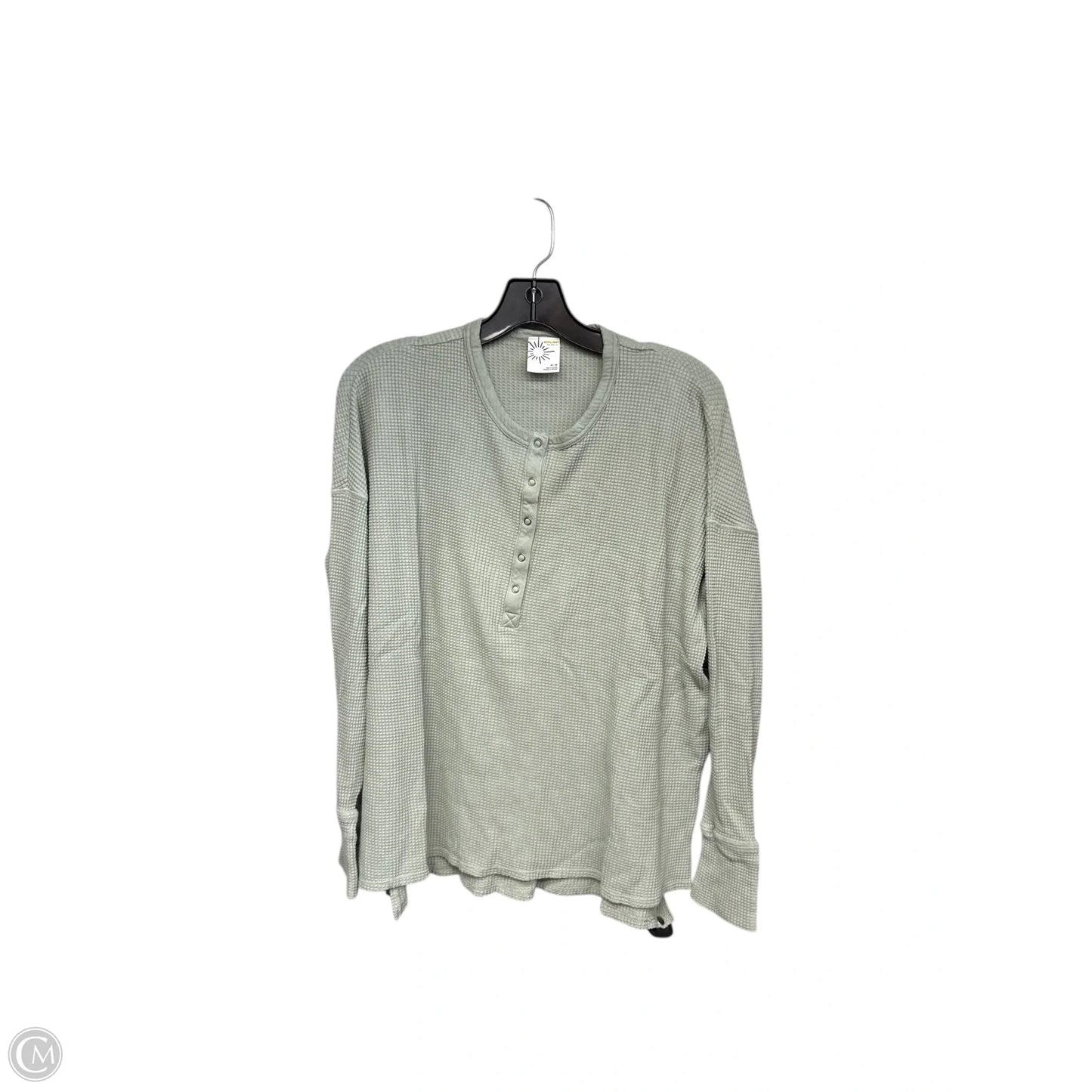 Top Long Sleeve By Aerie In Green, Size: M