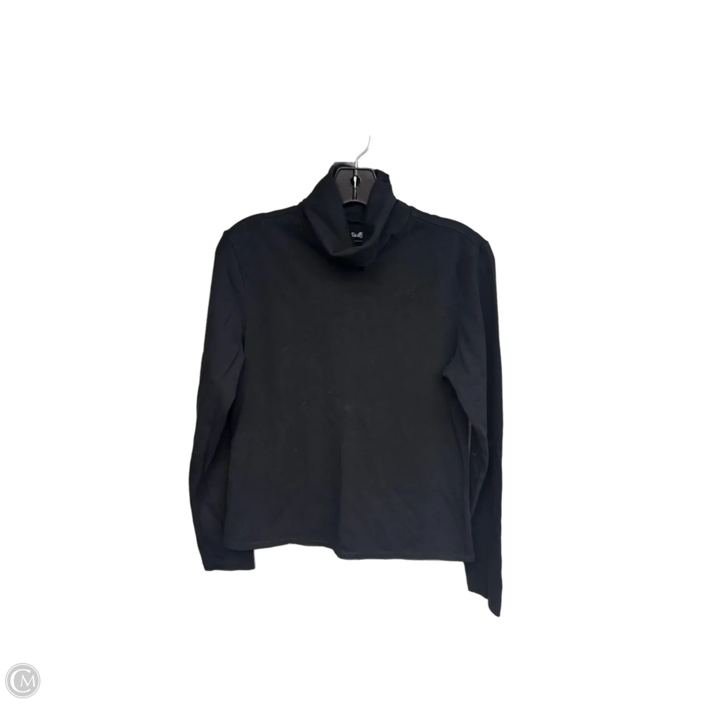 Top Long Sleeve By Eddie Bauer In Black, Size: M