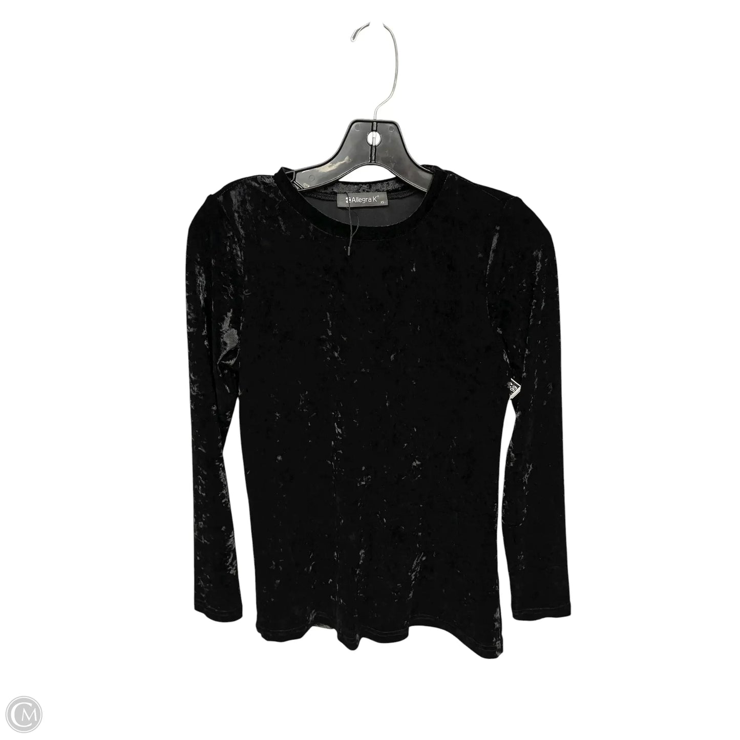Top Long Sleeve By Allegra K In Black, Size: S