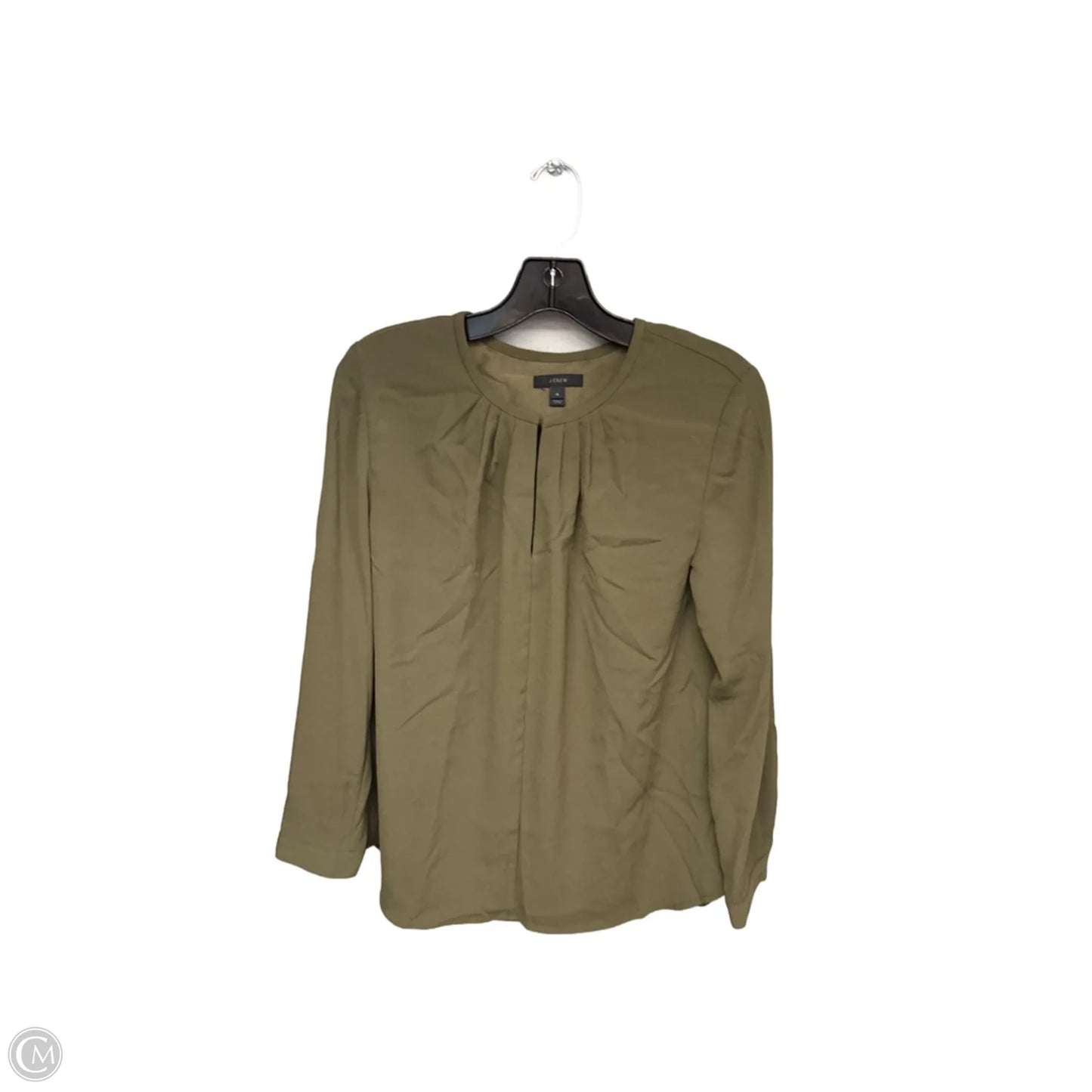 Top Long Sleeve By J. Crew In Green, Size: 4