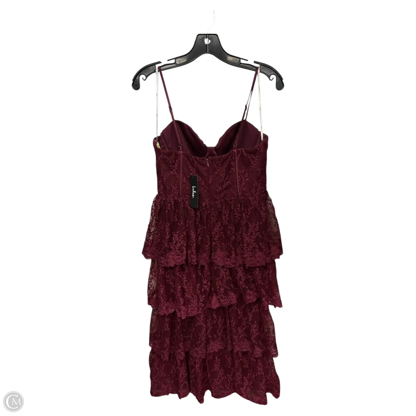 Dress Party Long By Lulus In Maroon, Size: L