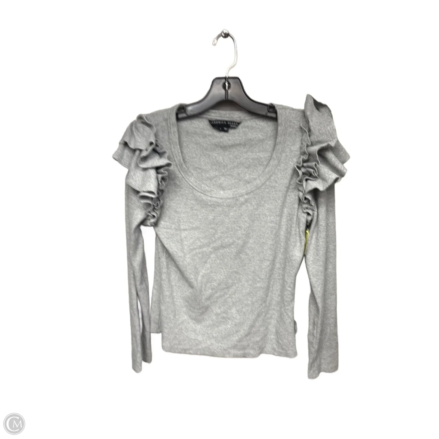 Top Long Sleeve By Veronica Beard In Grey, Size: M