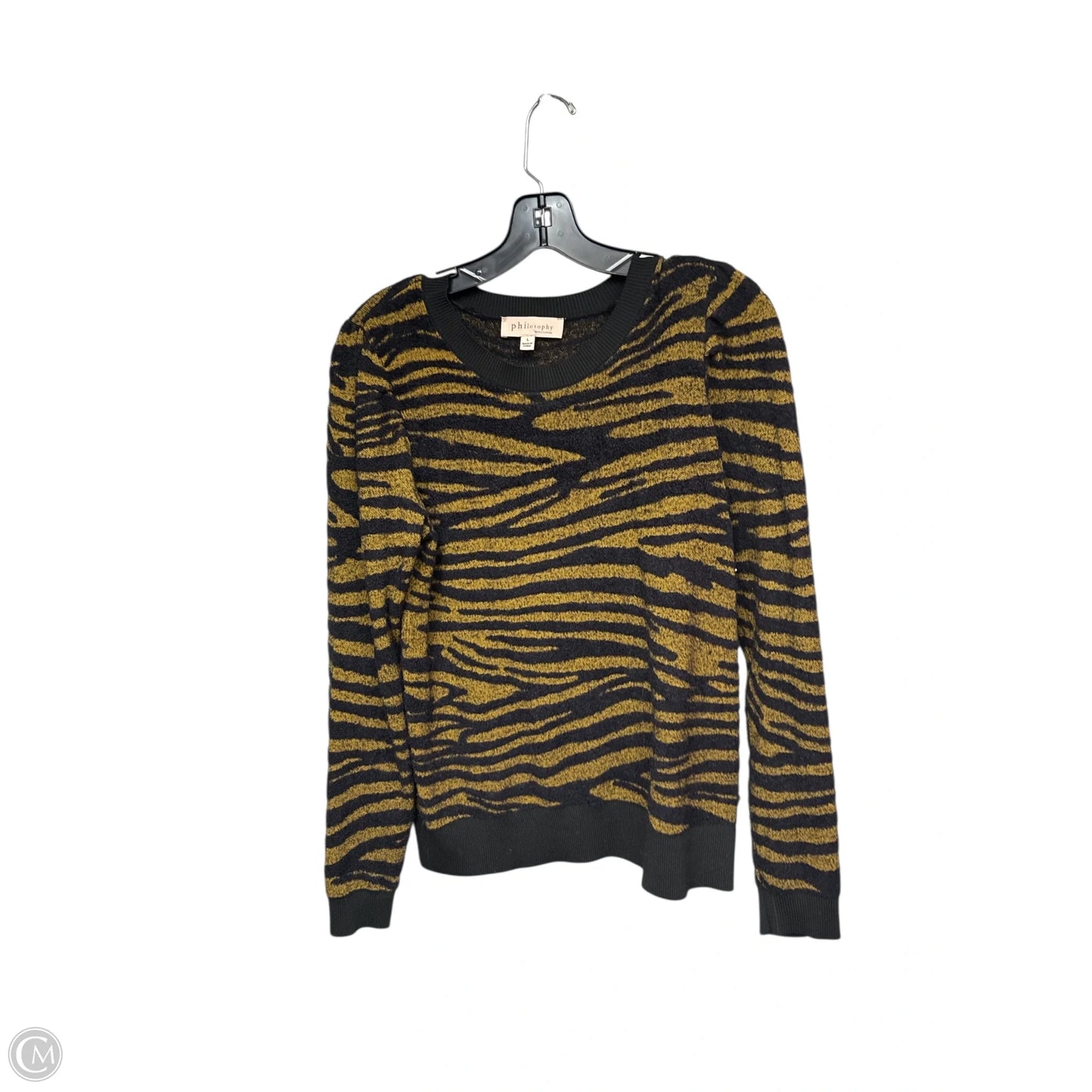 Sweater By Philosophy In Black & Brown, Size: L