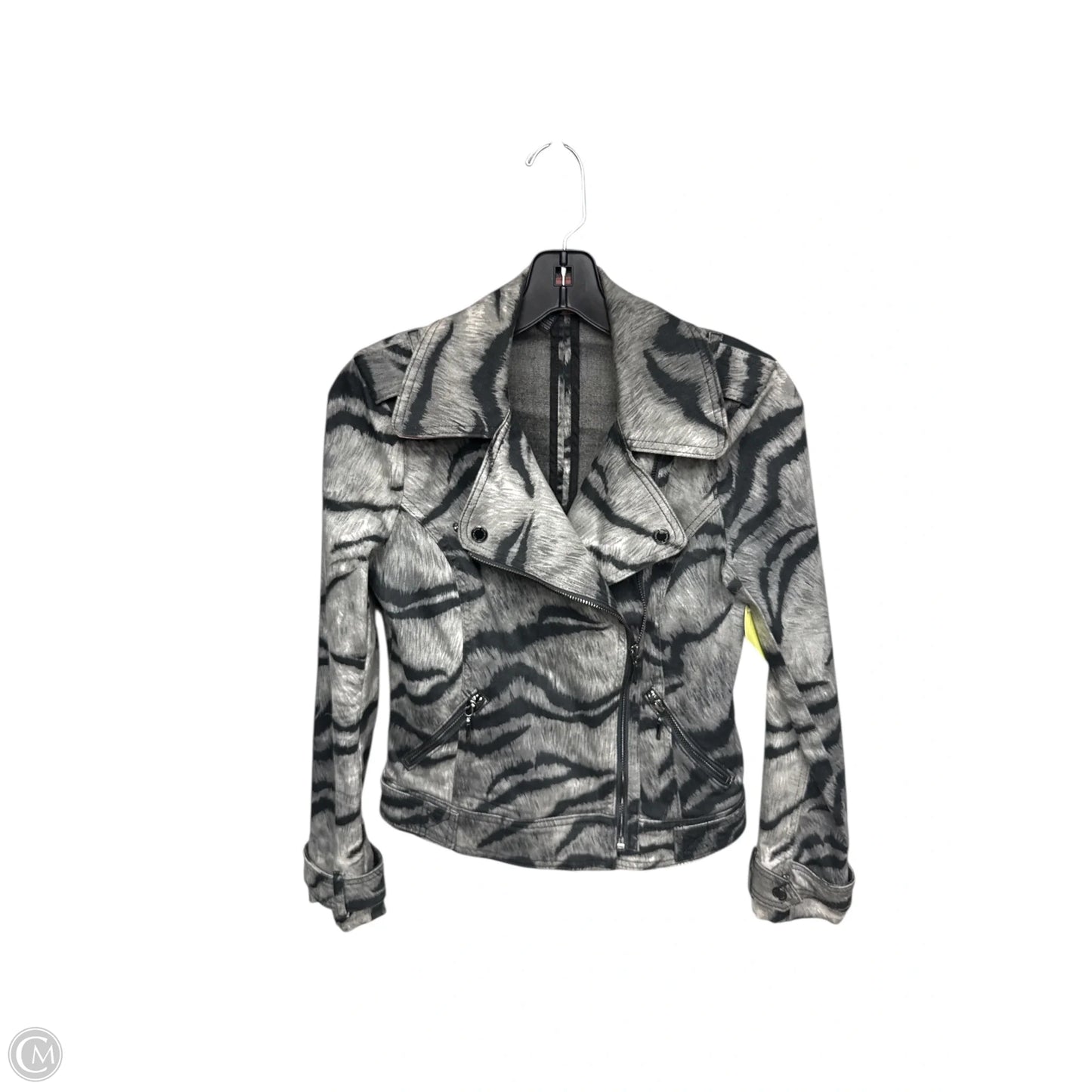 Jacket Denim By White House Black Market In Animal Print, Size: Xxs