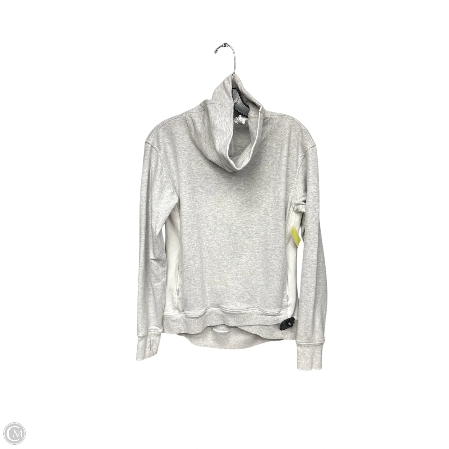 Athletic Sweatshirt Collar By Lululemon In Grey, Size: 8